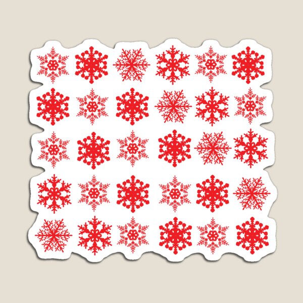 Item preview, Snowflakes Red designed and sold by abbazabba.