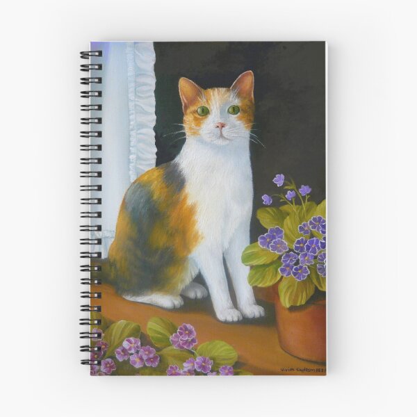 Item preview, Daisy the Calico Cat with Flowers designed and sold by Vivian Eagleson.