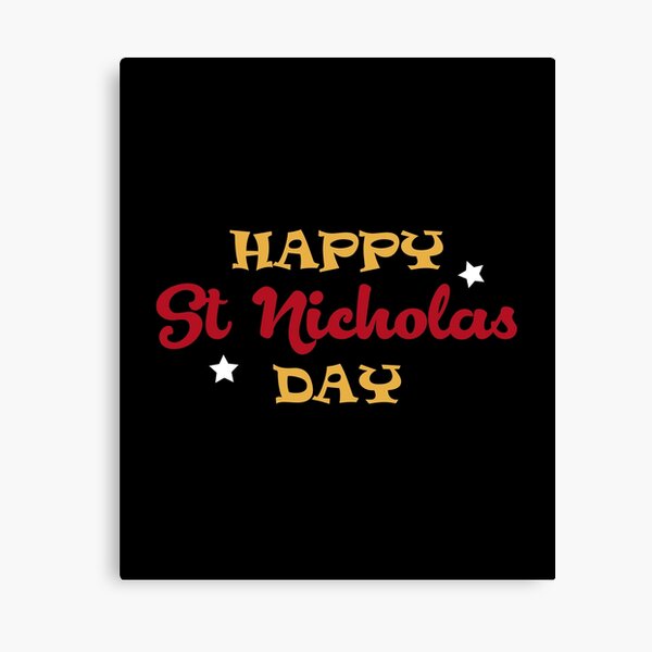 Happy St Nicholas Day Canvas Print