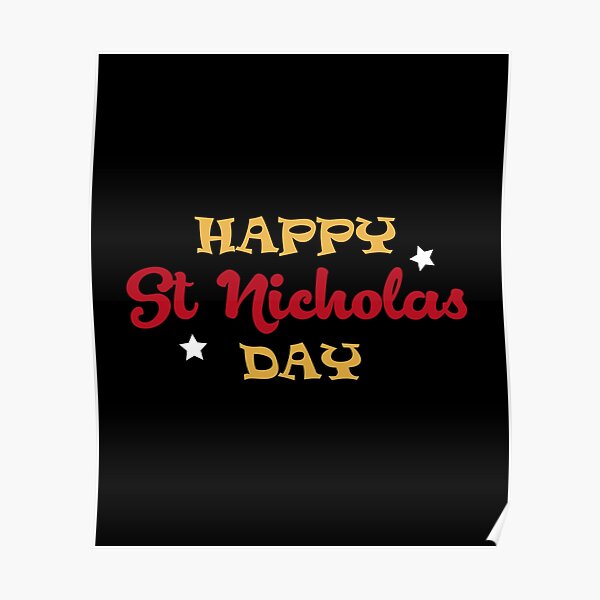 Happy St Nicholas Day Poster