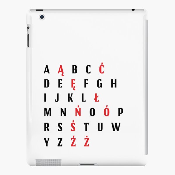 "Polnisches Alphabet / Polski Alfabet / Schwarze Rote Buchstaben ...