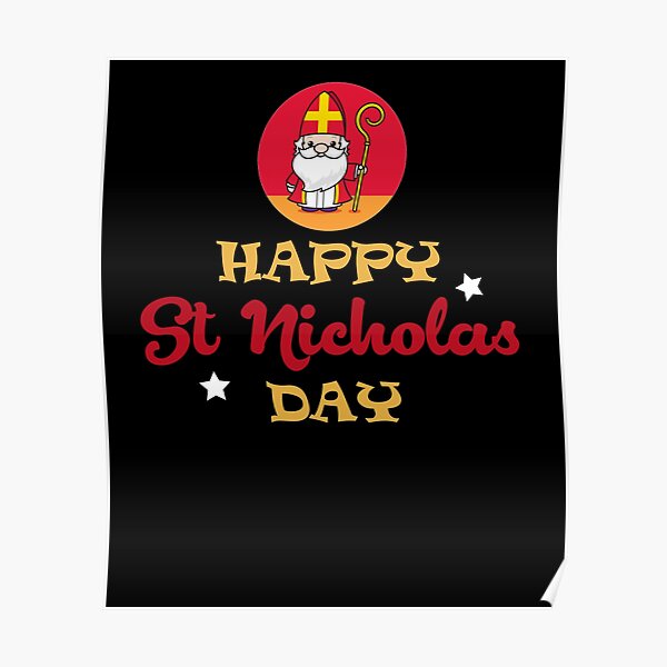 Happy St Nicholas Day Poster