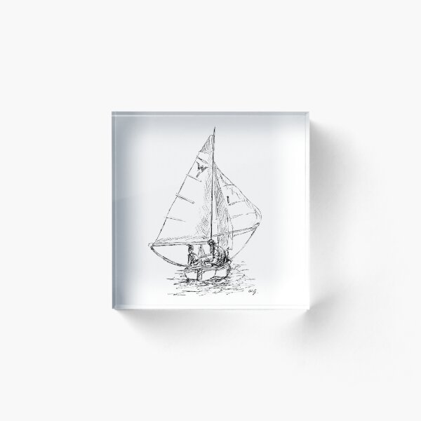 Downwind Sailing Acrylic Block