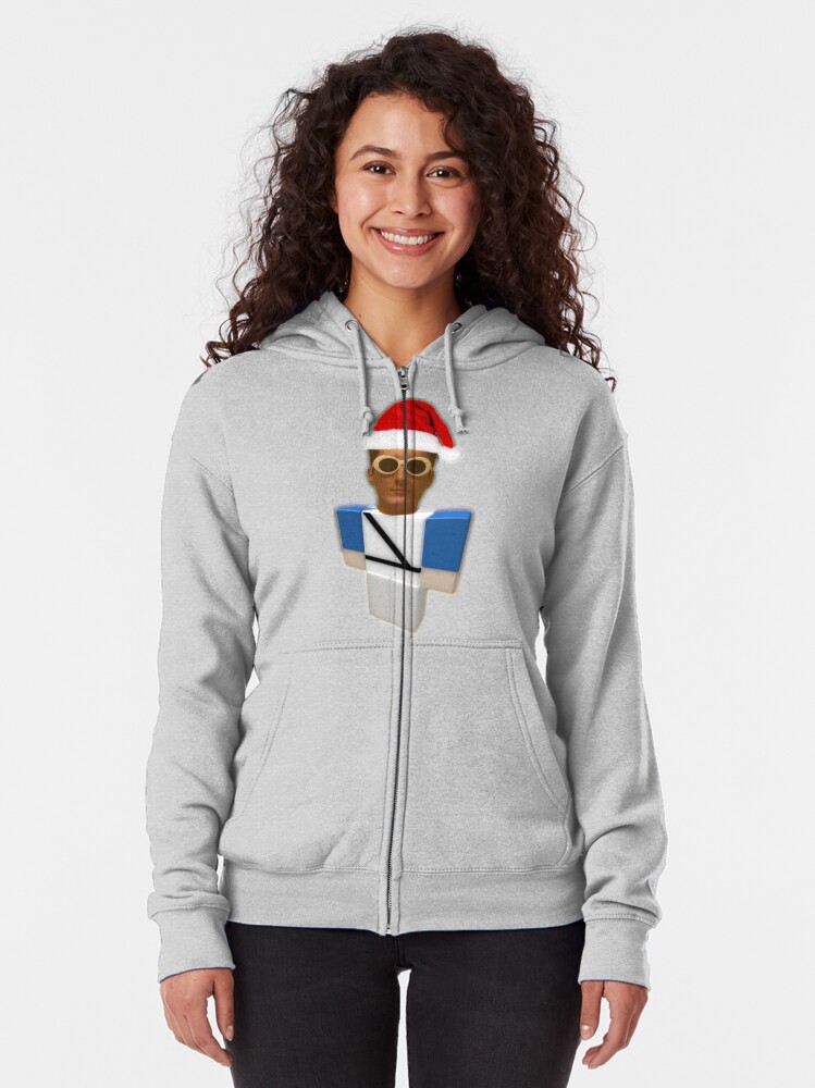 Gucci Gang Christmas Roblox Zipped Hoodie By Justensamson Redbubble - roblox discord hoodie