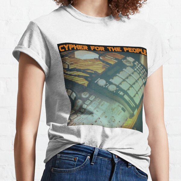 Cypher for The People - Letter Design White Classic T-Shirt