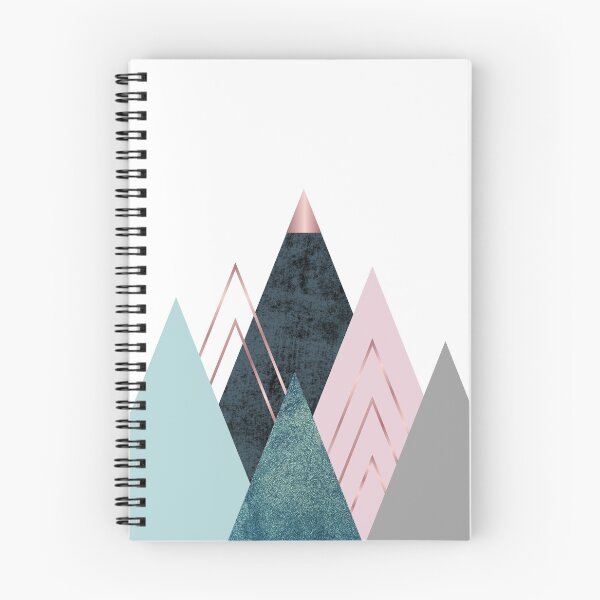 Item preview, Abstract minimalist mountain - Pink, Teal and blue designed and sold by MOKO22.