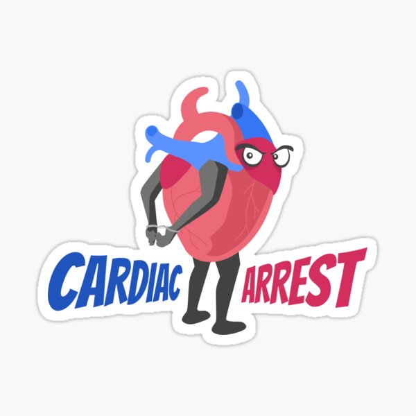 Funny Anatomy Cardiac Arrest Nurse Doctor Medical Student Sticker