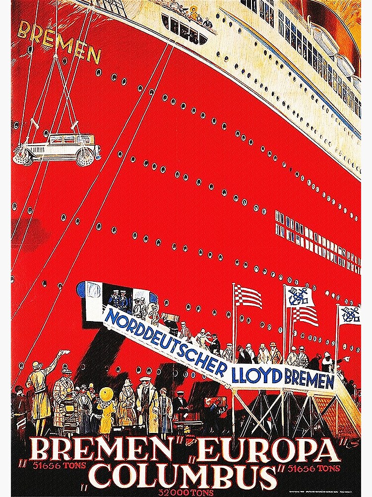 North German Lloyd ocean liner Bremen, 1929 by edsimoneit
