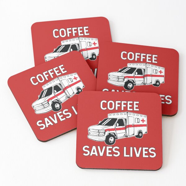 Item preview, Coffee Saves Lives Ambulance designed and sold by teesaurus.