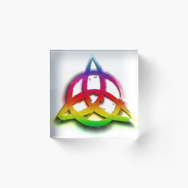 Triquetra - Bright Acrylic Block