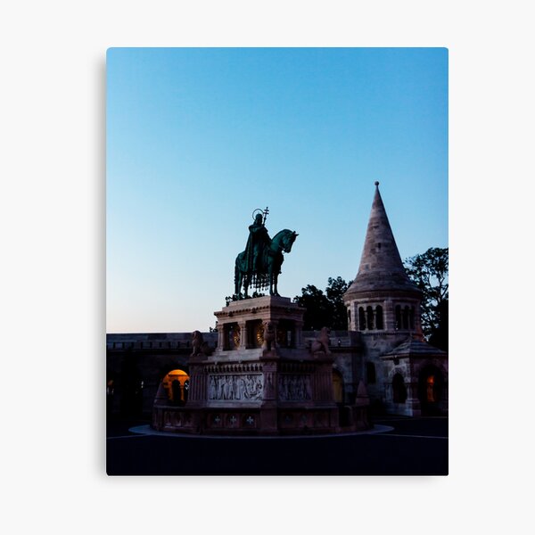 Statue of Stephen I of Hungary Canvas Print