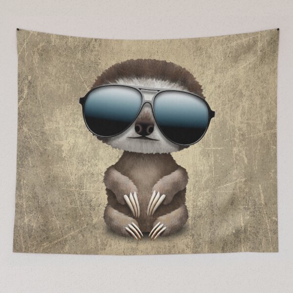 Item preview, Cool Baby Sloth Wearing Sunglasses designed and sold by JeffBartels.