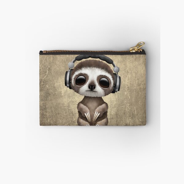 Item preview, Cute Baby Sloth Deejay Wearing Headphones designed and sold by JeffBartels.