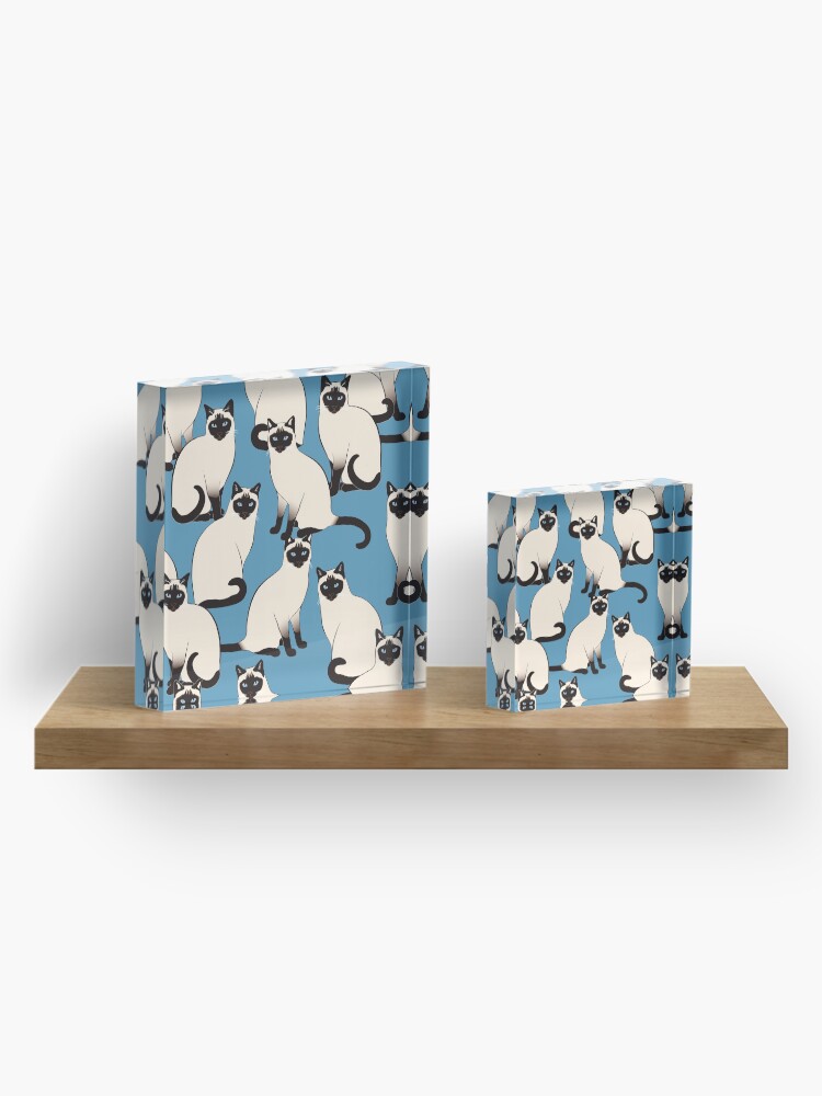Alternate view of Siamese Cats Looking At You Acrylic Block