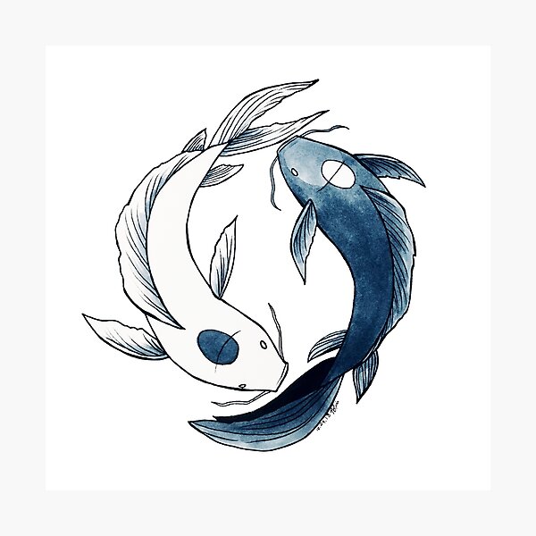Item preview, Tui and La - Yin & Yang Koi designed and sold by nicoledesigns.