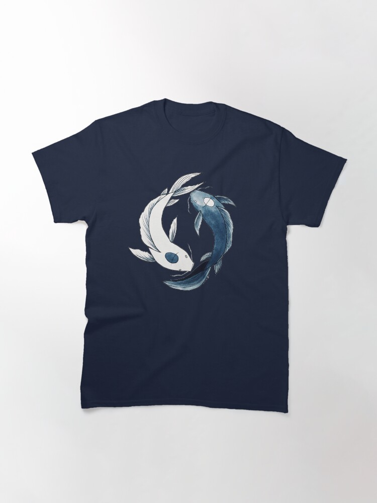 Thumbnail 3 of 7, Classic T-Shirt, Tui and La - Yin & Yang Koi designed and sold by nicoledesigns.