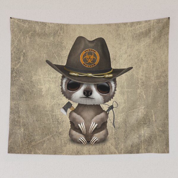 Item preview, Baby Sloth Zombie Hunter designed and sold by JeffBartels.