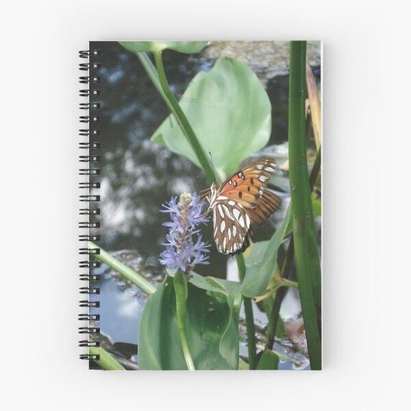 Item preview, GULF FRITILLARY ON PICKEREL WEED designed and sold by May Lattanzio.