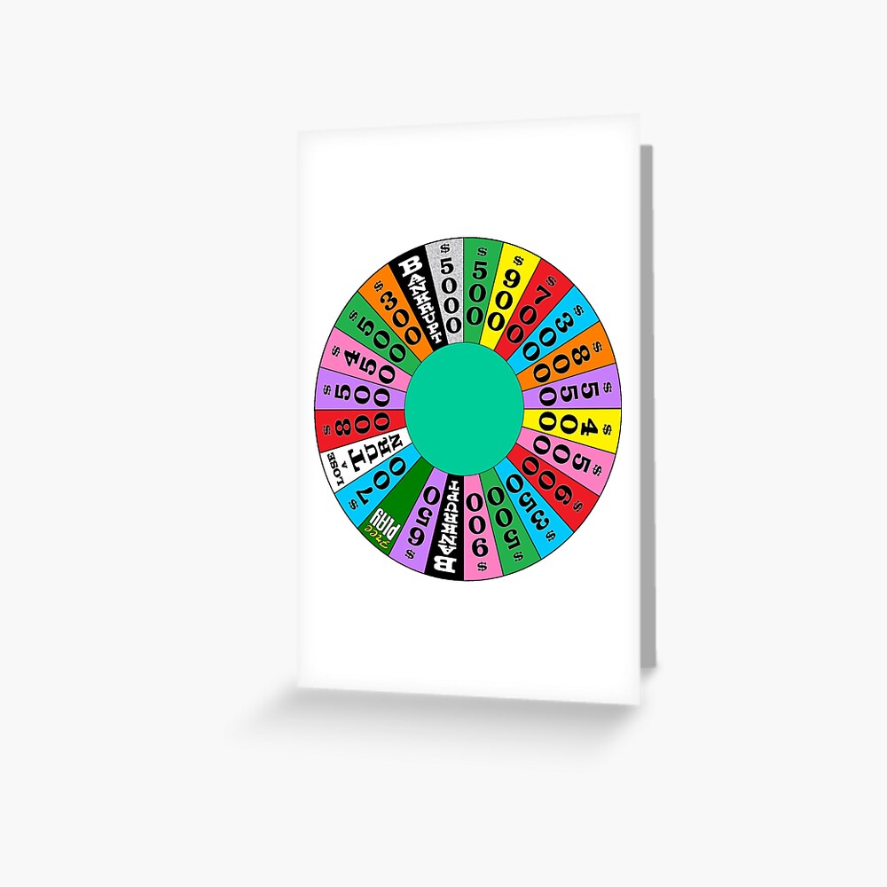 "Wheel! of! Fortune!" Greeting Card for Sale by spiritualvibing Redbubble
