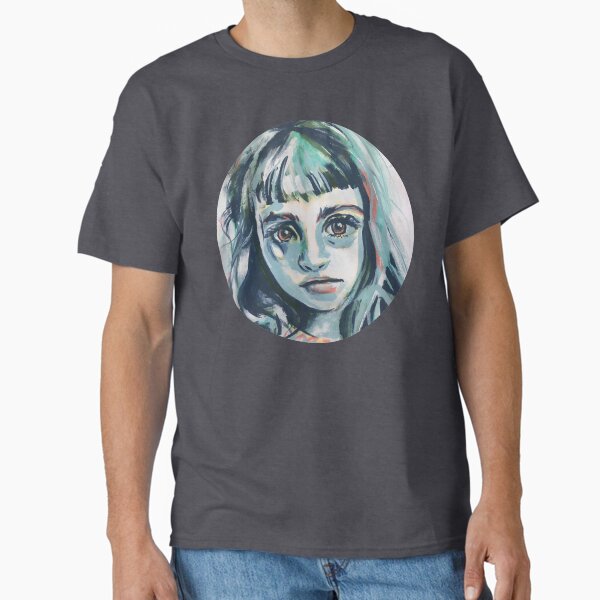 Mia - abstract painted portrait of a thinker #1 Classic T-Shirt