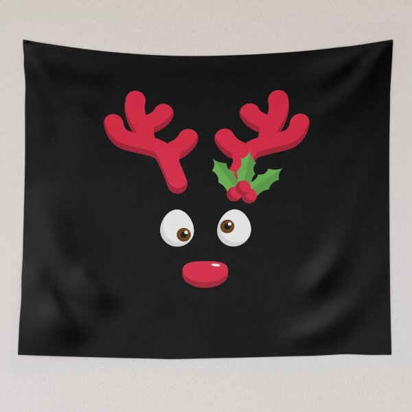 Item preview, Funny Crazy Reindeer Face designed and sold by VomHaus.