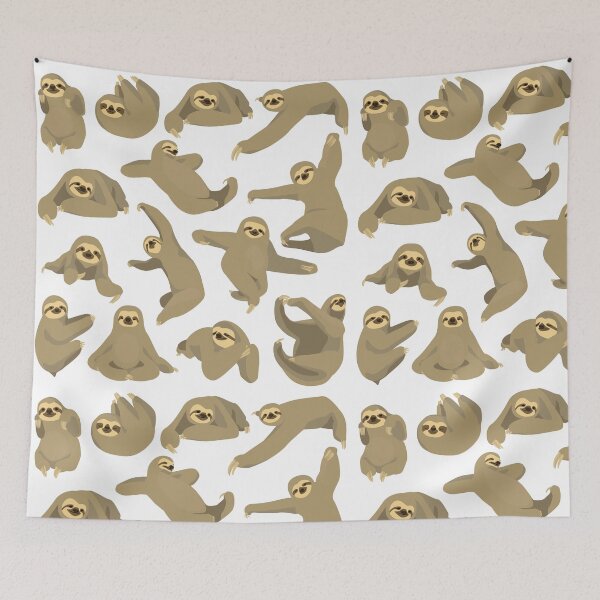 Item preview, A lot of sloths #white designed and sold by EmmeBi-graphic.