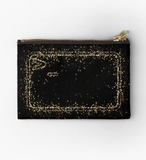 Bash terminal linux golden ornament Gold Studio Pouch