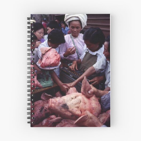 Item preview, Not enough pig's heads! Jinghong market, Yunnan, China designed and sold by John Spies.