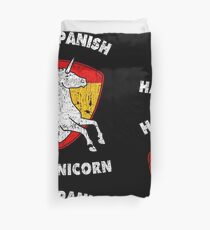 Half Spanish Half Unicorn Spain Gift for Women Girls Duvet Cover