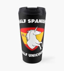 Half Spanish Half Unicorn Spain Gift for Women Girls Travel Mug