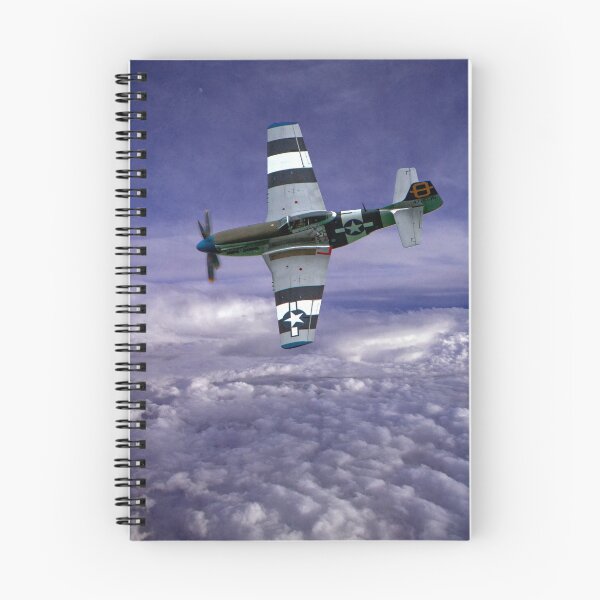 Item preview, Mustang Fighter Patrols the Skies Above the Clouds designed and sold by Chris Lord's Pixielated Pixels.