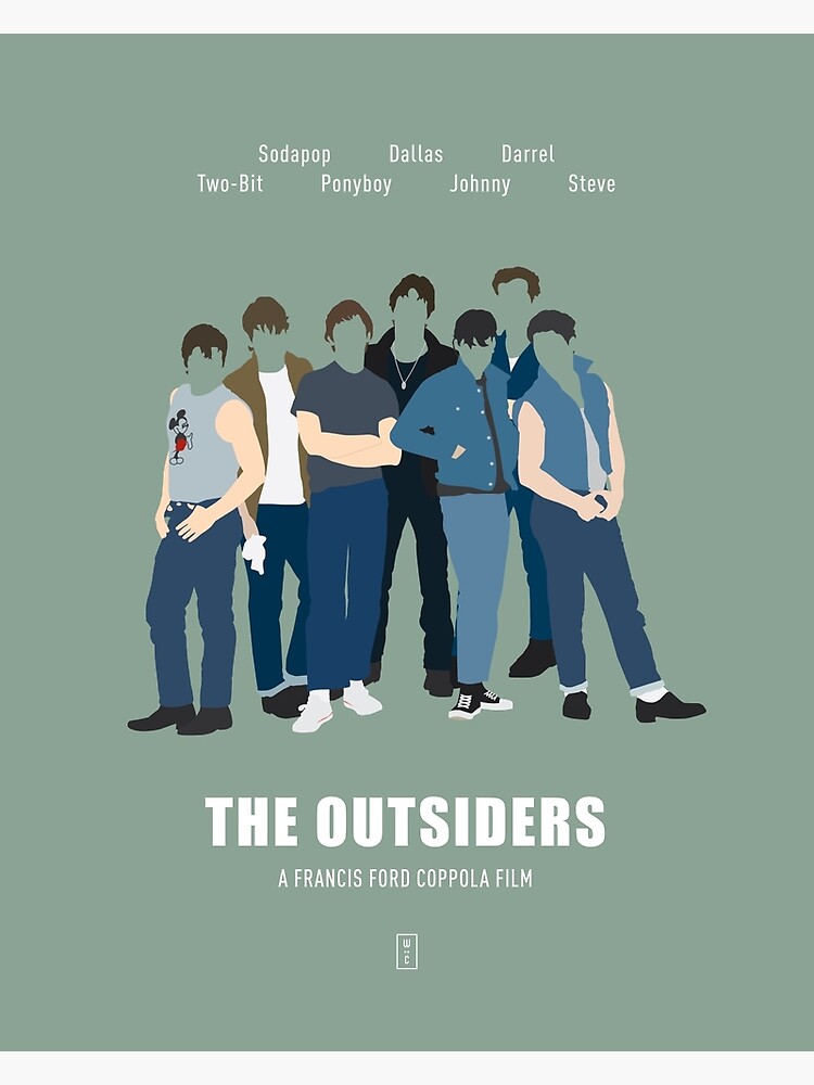 Ralph Macchio Hinton S.E Minimalist Movie Poster Matt Dillon The Outsiders