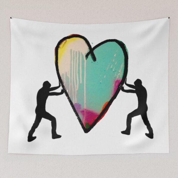 Item preview, Heart Love Graffiti Street POP Art Canvas Painting Graffiti Urban Abstract Acrylic designed and sold by Reuv.