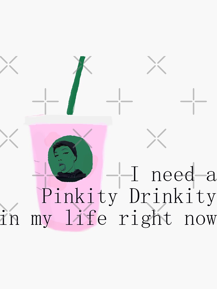 "Pink Drink James Charles" Sticker for Sale by shelberina711 Redbubble