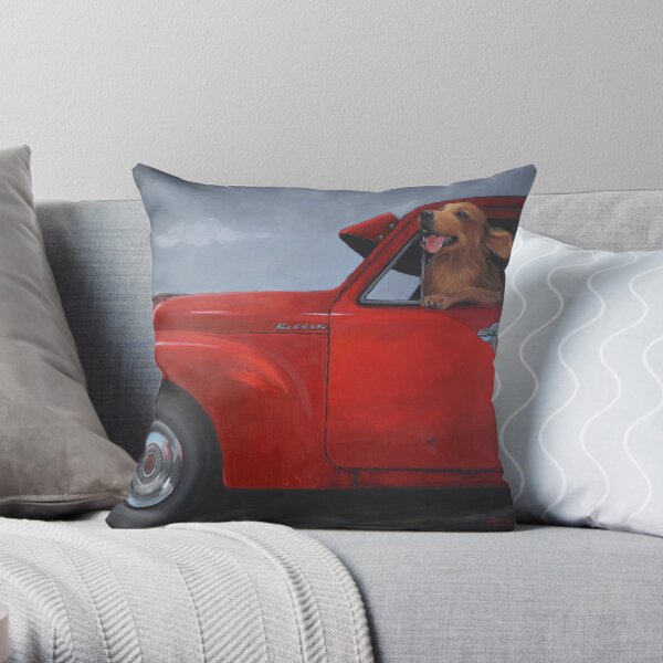 SHOTGUN! Feat. 1954 FJ Holden Throw Pillow