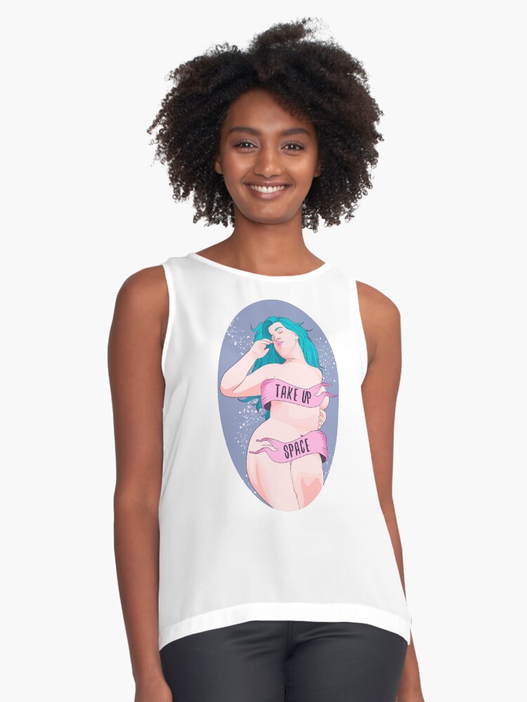 Vista previa del artículo con la obra «Blusa sin mangas», diseñado y vendido por ohnoballoons.