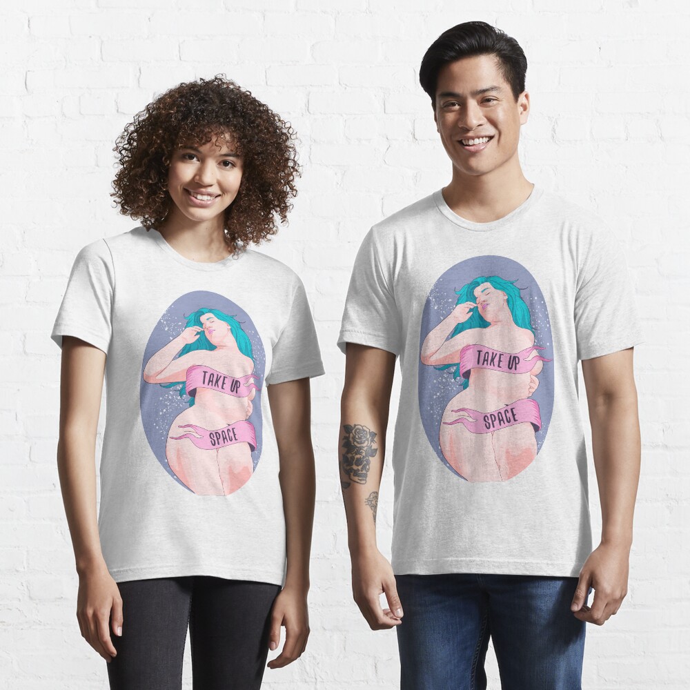 Vista previa del artículo con la obra «Camiseta esencial», diseñado y vendido por ohnoballoons.