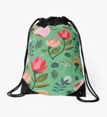 Pretty Florals Drawstring Bag