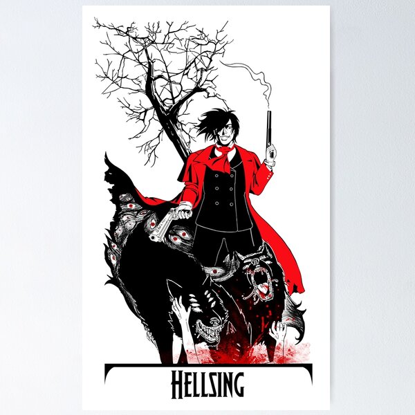 ALUCARD Inner demons Vampire Illustration Hellsing - Alucard Hellsing -  Posters and Art Prints