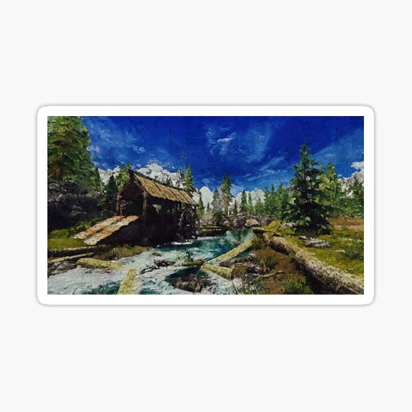 Item preview, An old watermill  designed and sold by AM FineArtPrints.