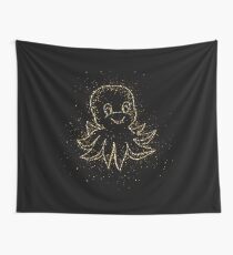 Animal cartoon comic golden ornament Gold Wall Tapestry