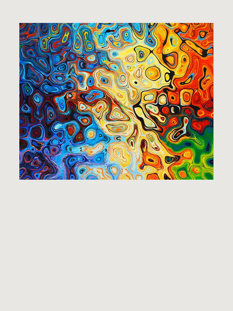 Imagen 6 de 6, Sudadera oversize prémium con la obra Aceites abstractos, diseñada y vendida por LemonTreeDesign.