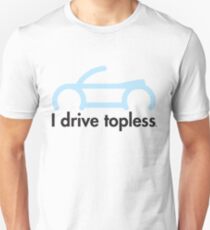 VW Convertible - I drive topless® - light blue Unisex T-Shirt