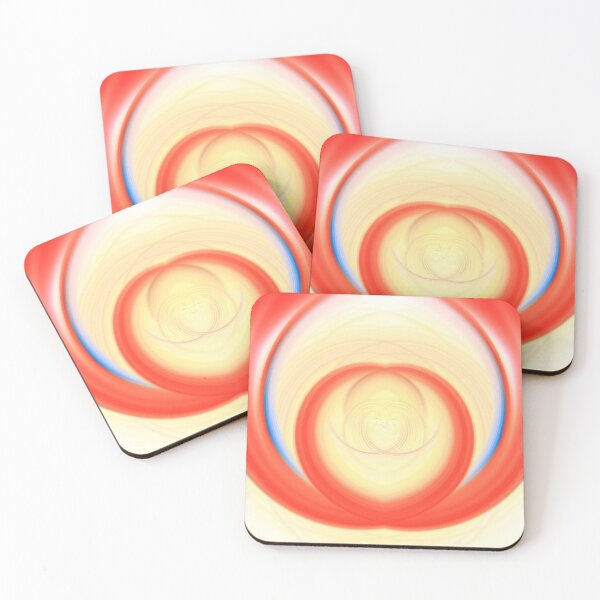 Item preview, Colour Cocaine Twirl Circle of red designed and sold by FOLK ART FUSION by heidiannemorris.