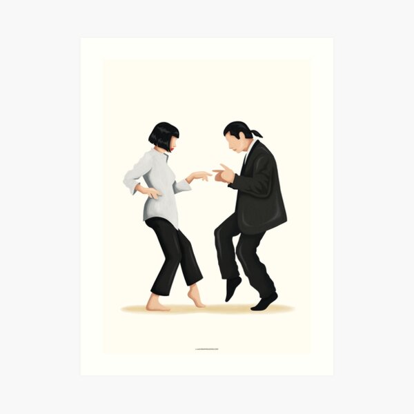 Pulp Fiction Twist Dance | Pop Culture Art Art Print