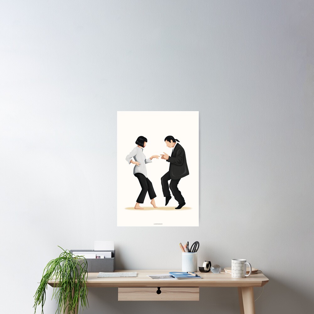 Pulp Fiction Twist Dance | Pop Culture Art Poster