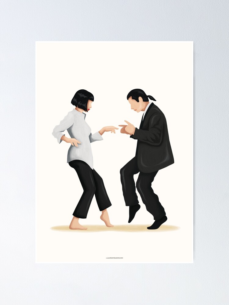 Alternate view of Pulp Fiction Twist Dance | Pop Culture Art Poster