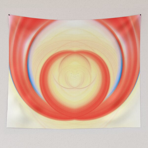 Item preview, Colour Cocaine Twirl Circle of red designed and sold by FOLK ART FUSION by heidiannemorris.