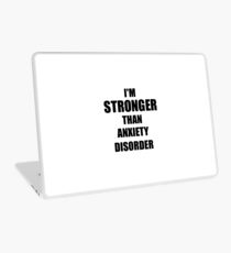 Vinilo para portátil Anxiety Disorder Awareness Survivor Hope Cure Inspiration Stronger Than