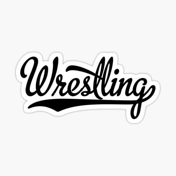 "Wrestling" Sticker by Vectorqueen Redbubble